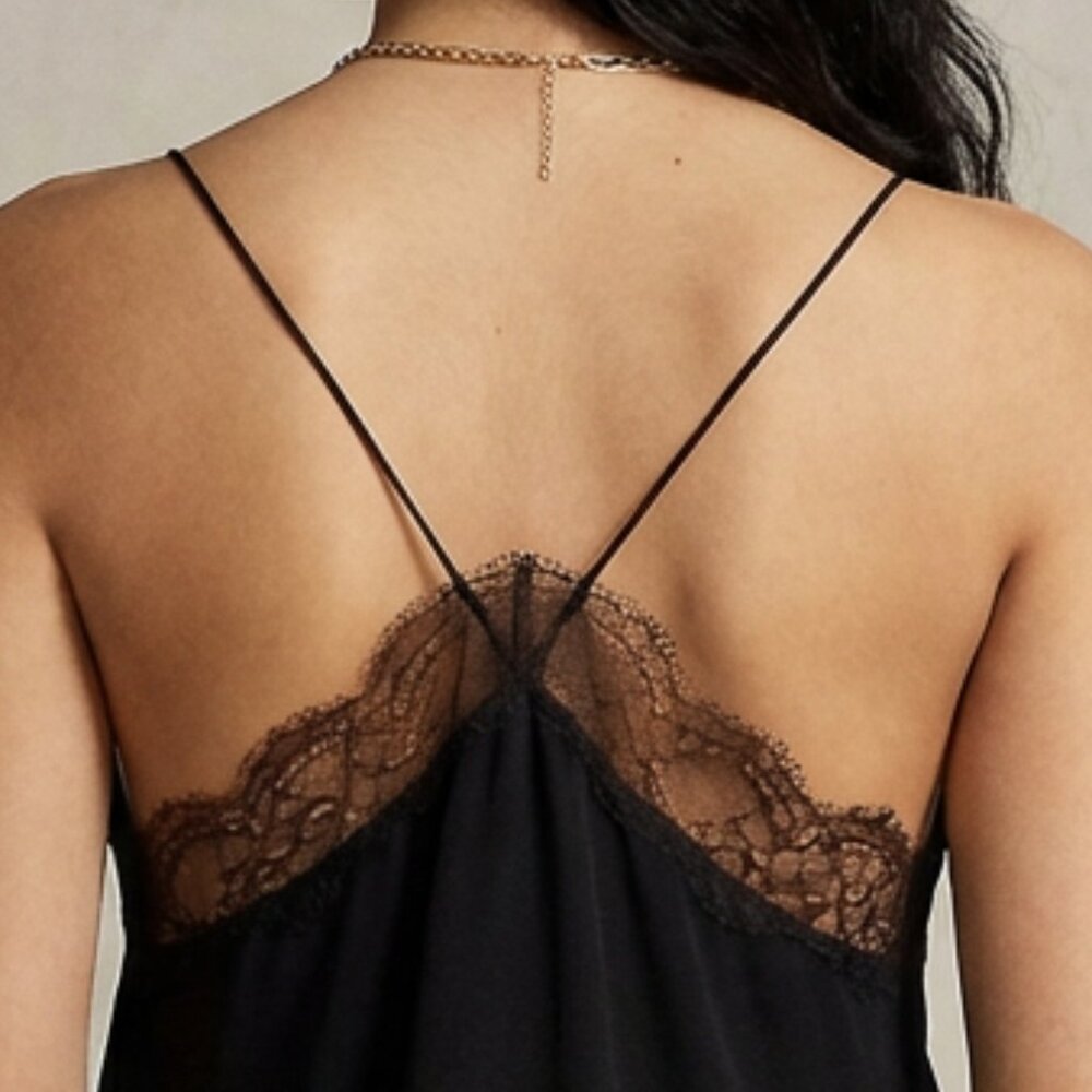 New, Polo Ralph Lauren Silk Lace Camisole - Picture 10 of 16